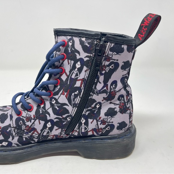 Dr. Martens 3 girl Castel Adventure Time Marceline Boots gray zipper 0695 - Picture 7 of 12